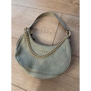 Nanette Lepore Florentina Crescent Women's Medium Bag Green‎ Leather Shoulder